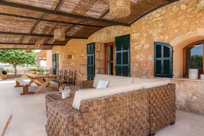 Image de Maison de vacances Sa Pleta avec vue sur la montagne, Wi-Fi, balcon, jardin