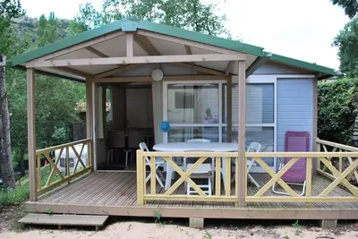 Image de Chalet Nemo Standard 22m² (2 chambres) + terrasse couverte 7m2 + Clim 4 personnes