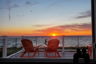 Image de Le chalet jaune! Sur la baie du Delaware, retour au refuge faunique!