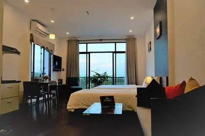 Oasis-Proche Plage-Belle Vue Studio-Balcon-04 Adulte