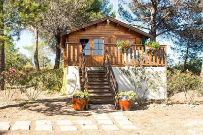 Image de Chalet climatisé dans un domaine de 2 hectares au calme avec piscine chauffee