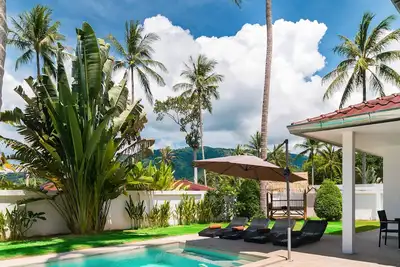 Villa piscine 2 Chambres Lamai 5 minutes de la plage