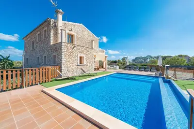 Image de Finca Sanchez avec vue sur la mer, piscine, connexion Wi-Fi, balcon, terrasse et jardin ; parking disponible