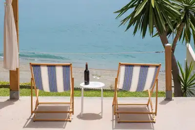 Image de Maison de vacances 'Casa Cuartel El Delfín' avec vue sur la mer, terrasse privée et Wi-Fi