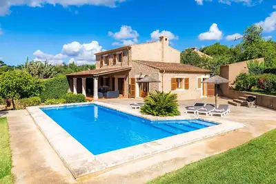 Image de Maison de vacances \"Cas Batlet Antonia\" avec piscine, terrasse, vue sur la mer et la montagne