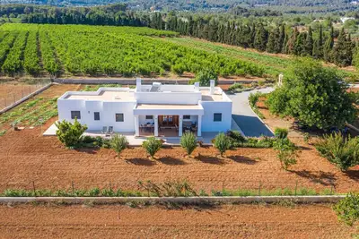 Image de Maison de campagne d'Ibiza avec porche, jardin potager, terrasse ensoleillée et Wi-Fi