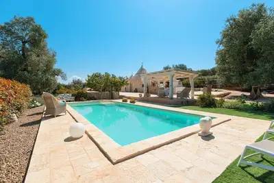 Image de Maison de vacances traditionnelle Trullo Milù avec WiFi, climatisation