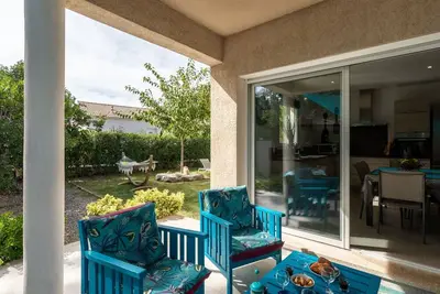 Image de Bel appartement pour 6 personnes avec climatisation, Wifi, piscine, Tv, patio et parking