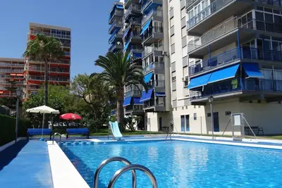 Image de Appartement 4/6 personnes 1ere ligne vue mer panoramique avec piscine