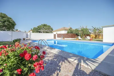 Image de Maison de vacances \"Los Paraisos 3\" avec vue sur la mer, Wi-Fi, jardin, terrasse et piscine partagée