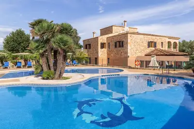 Image de Maison de vacances 'Es Turo' avec vue sur la montagne, Wi-Fi et climatisation