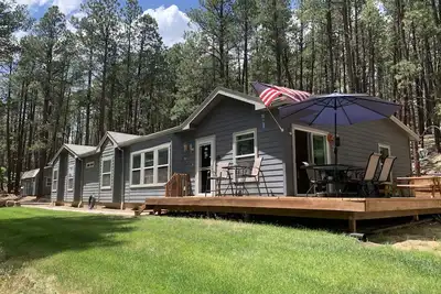 Image de Peace and privacy await among the towering Pine Trees.