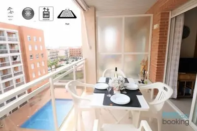 Image de InmoBooking Olimar, central, climatisé et avec piscine.