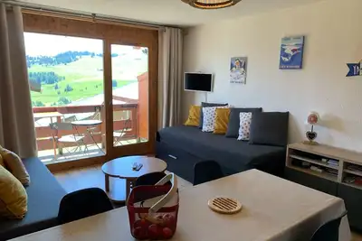 Image de Appartement Saisies Centre-Balcon Sud-RdJard 5p-34m2