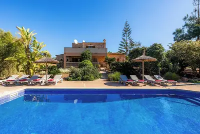 Image de Belle villa \"Son Peris\" à Cas Concos avec piscine, climatisation et Wi-Fi