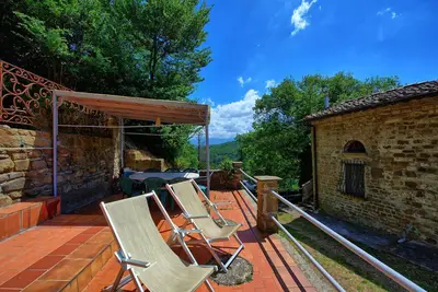 Logement en Chianti, San Polo, pool, terrasse, Wi-Fi, endroit calme, barbecue, 9 pers