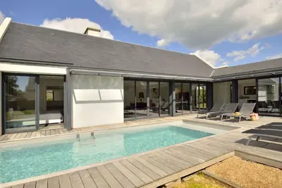 Image de Merveilleuse maison de vacances privée avec piscine privée, Wifi, Tv, terrasse et parking