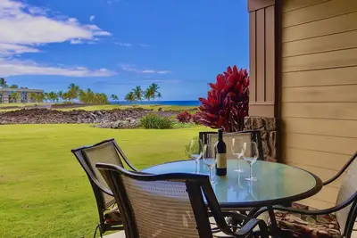 Surreal ocean front view and breezes at Hali'i Kai at Waikoloa Beach Resort