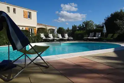Image de Gîte tout confort avec Clim, Piscine, jardin paysagé, pied du Pic Saint Loup. . .
