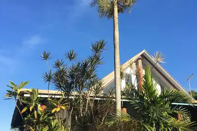 Image de Tropical pole home near the beach.