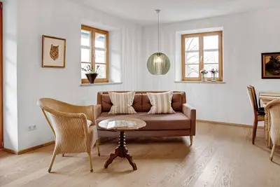 Image de Charmant appartement \"Ferienwohnung Eiche\" avec vue sur la montagne, Wi-Fi