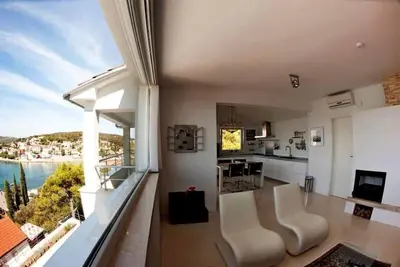 Image de Appartement de vacances Tisno pour 4 personnes avec 2 chambres à coucher - Logement de vacances dans
