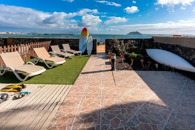 Maison de vacances Corralejo pour 1 - 6 personnes avec 3 chambres à coucher - Maison mitoyenne