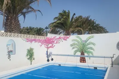 Villa Acoran Situee  A 1000 Metres De La Plage De Las Cucharas.