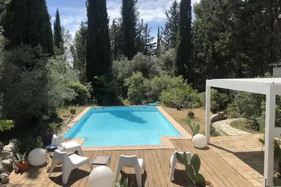 Image de Maison piscine - Plein coeur garrigue - Proche Mer, Camargue, et début Cévennes
