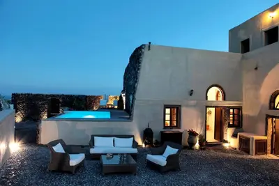Image de Maison de vacances Megalochori pour 1 - 6 personnes avec 3 chambres à coucher - Maison mitoyenne