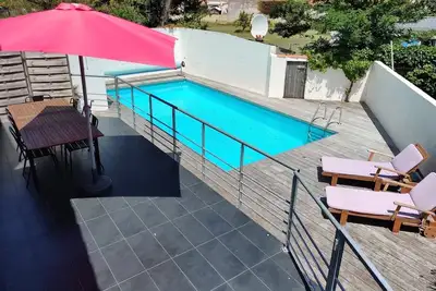 Image de Maison et piscine à deux pas de l’Océan