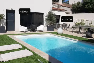 Image de Villa moderne  calme, 4ch piscine/pool, Marseille st Barnabé/ st Julien 140m2