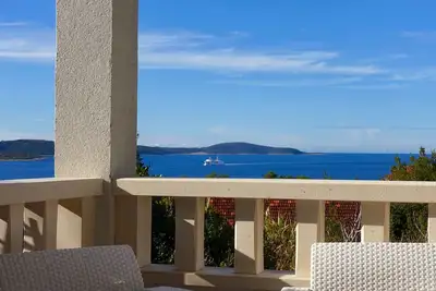 Hvar Mood House - Hvar Sunset Beam Apartment: Large Loggia Overlooking The Sea