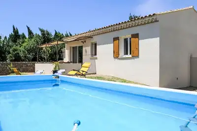Image de Belle maison de vacances privée avec piscine privée, climatisation, Wifi, Tv, terrasse et parking