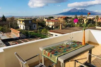 Image de Apt in a Villa with Terrace on stunning Vesuvio View!