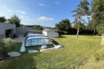 Image de Maison neuve 6 pers 3 ch 850 m mer piscine chauffée de avril à fin septembre