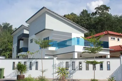 Image de Villa, Hot & Cold water supply, durian, palm garden park, waterfall, hot spring