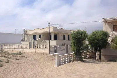 Second floor house with sea view beach access with terrace