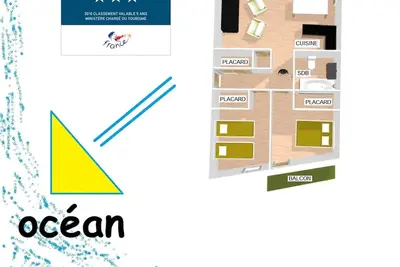 Image de Furnished Accommodation 3 * near the beach in Bidart Plage 4 people