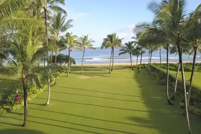 Image de Beach Front. Dolphin House. Hanalei Bay, Kauai.