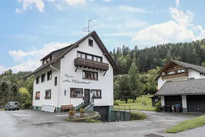 Image de Studio 'Am Wehrastrand App 2' avec vue sur la montagne, jardin et Wi-Fi