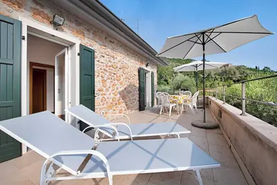 Image de Maison de vacances \"Rustico Alle Fornare\" avec vue sur le lac et la montagne