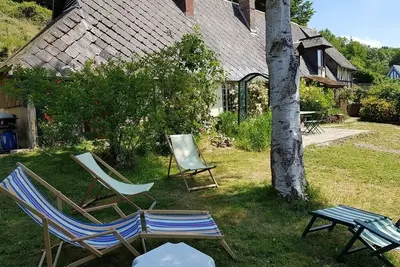 Image de Longère normande authentique dans village : spa, nature & wifi