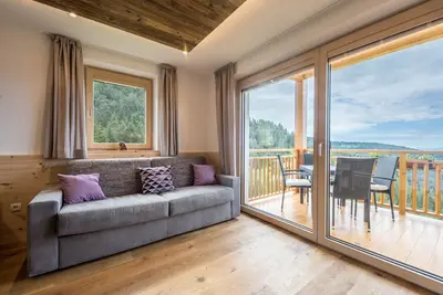 Image de Appartement de vacances \"Lavendel\" avec vue sur montagne, Wi-Fi, balcon et sauna