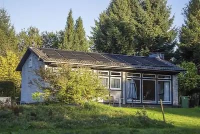 House Milan with saltwater pool, conservatory and fireplace in a large garden