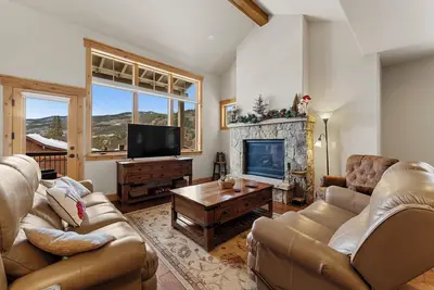 Walk-Out Patio and Deck with Beautiful Mountain Views; Shuttle Stop Nearby!