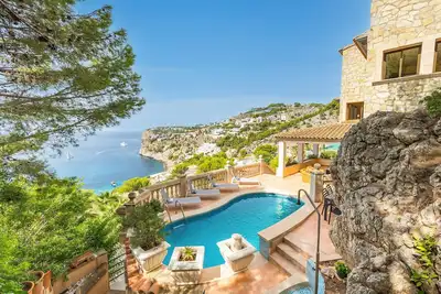 Villa \"Cala Llamp\" avec vue sur mer panoramique