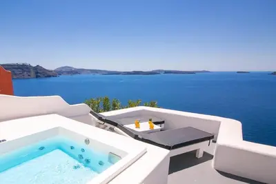 Image de Luxury Santorini Villa | Full Moon Villa |1 Bedrooms | Outdoor Plunge Pool | Sea & Caldera View | Oia