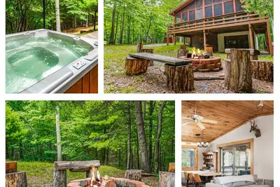 Image de Cabin w New Hot Tub, River/Kayak, WiFi, & Fire Pit