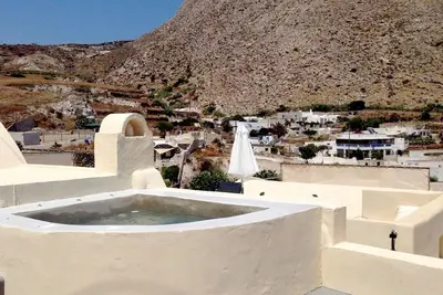 Wonderful Santorini Villa | 2 Bedrooms | Villa Thira | Private Jacuzzi and Sea Views
